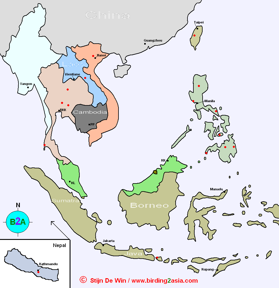 B2A Asia Map