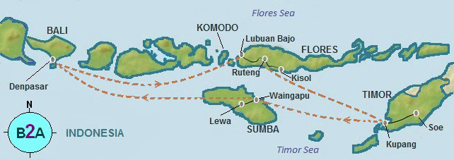 Lesser Sundas Map