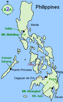 Philippines tour map